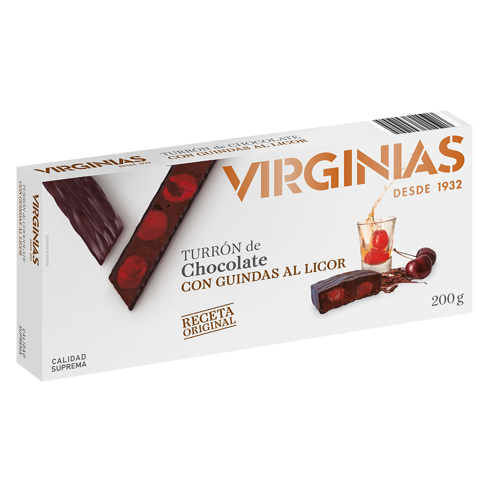 Turrón Trufado con Guindas al Licor Virginias