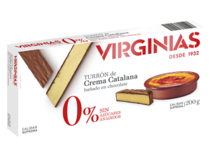 Torró de Crema Catalana 0% Sucres Afegits Virginias