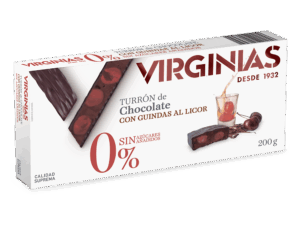 Turrón Trufado con Guindas al Licor 0% Azúcares Añadidos Virginias