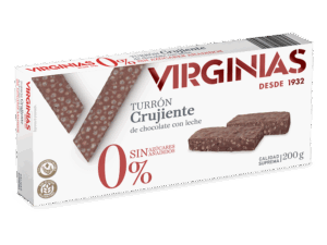 Turrón Crujiente 0% Azúcares Añadidos Virginias