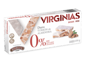 Torró Dur 0% Sucres Afegits Virginias